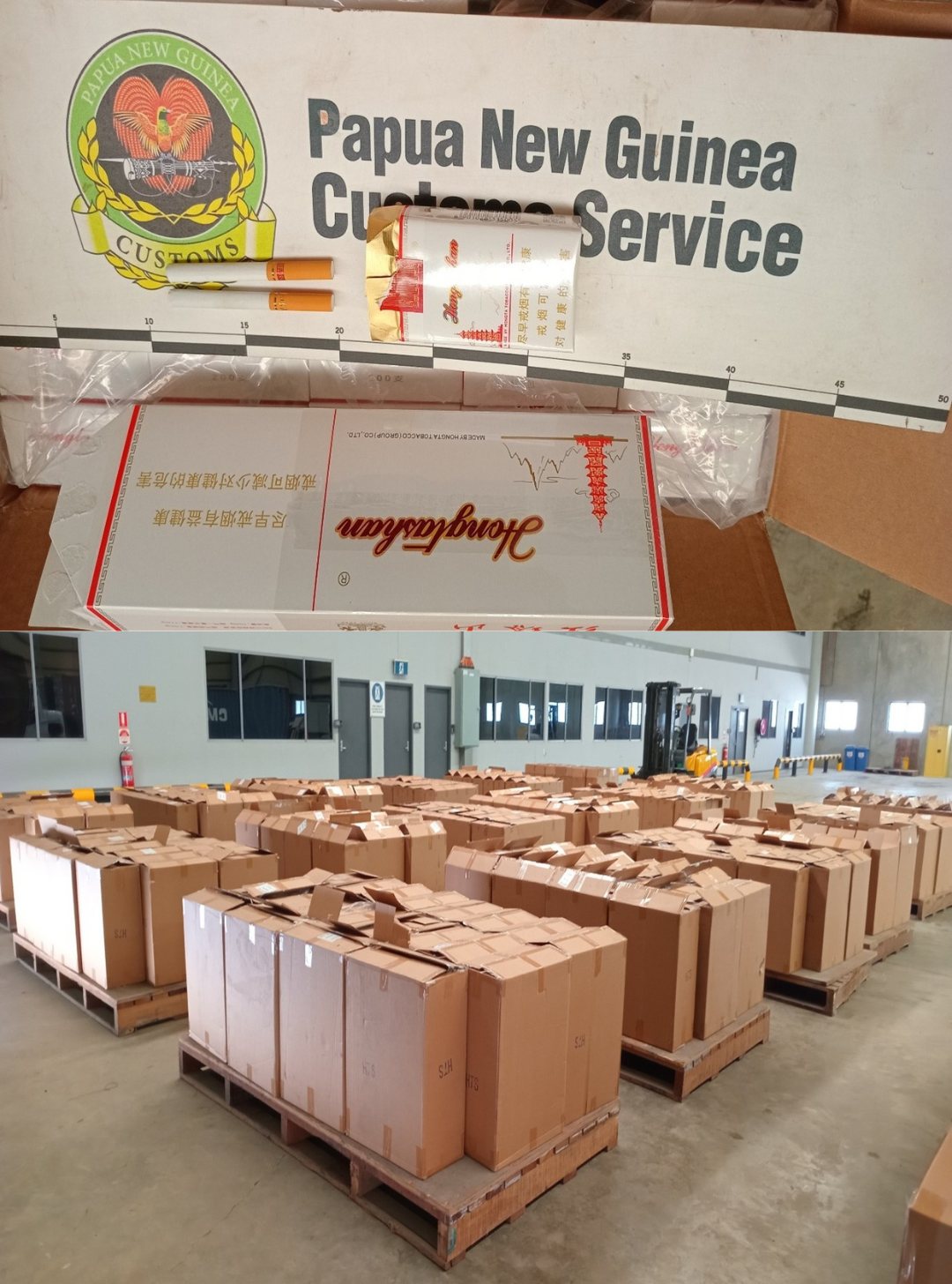 PNG Customs seizes 3.5 million Illicit Tobacco Sticks